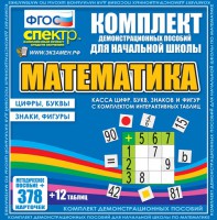 Динамические раздаточные пособия. Математика (карточки). Касса цифр, букв, знаков и фигур с набором интерактивных таблиц. - fgospostavki.ru - Нижний Новгород