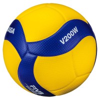 Мяч волейбольный Mikasa V200W (размер 5, синтетическая кожа, профессиональный) - fgospostavki.ru - Нижний Новгород