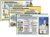 Комплект таблиц по истории "История России с древних времен" раздаточные (цветные, ламинированные, А4, 10 штук) - fgospostavki.ru - Нижний Новгород