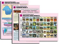 Комплект таблиц по географии "Природа материков и океанов" раздаточные (цветные, ламинированные, А4, 12 штук) - fgospostavki.ru - Нижний Новгород