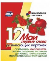 Тематические карточки "Мои первые слова" (красный цвет) - fgospostavki.ru - Нижний Новгород