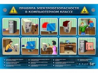 Интерактивный электрифицированный светодинамический стенд "Правила техники электробезопасности в компьютерном классе" - fgospostavki.ru - Нижний Новгород