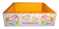 Сухой бассейн "Вообразилия" квадратный с шелкографией - fgospostavki.ru - Нижний Новгород