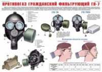 Комплект плакатов "Средства защиты органов дыхания. Противогазы, респираторы" - fgospostavki.ru - Нижний Новгород