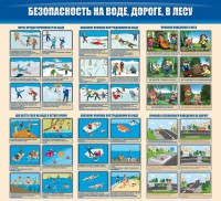 Стенд "Безопасность на воде, дороге, в лесу" - fgospostavki.ru - Нижний Новгород