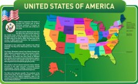 Стенд "United States Of America" - fgospostavki.ru - Нижний Новгород
