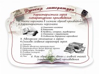 Стенд резной "Характеристика героя литературного произведения" - fgospostavki.ru - Нижний Новгород