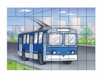 Магнитный пазл "Троллейбус" - fgospostavki.ru - Нижний Новгород