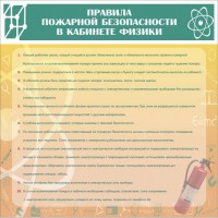 Стенд "Правила пожарной безопасности в кабинете физики" - fgospostavki.ru - Нижний Новгород