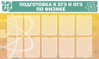 Стенд "Подготовка к ЕГЭ и ОГЭ по физике (10 карманов)" - fgospostavki.ru - Нижний Новгород