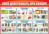 Стенд "Умей действовать при пожаре" - fgospostavki.ru - Нижний Новгород