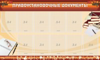 Стенд "ПРАВОУСТАНАВЛИВАЮЩИЕ ДОКУМЕНТЫ" - fgospostavki.ru - Нижний Новгород