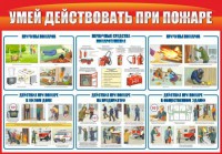 Стенд "Умей действовать при пожаре" - fgospostavki.ru - Нижний Новгород