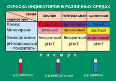 Таблица. Окраска индикаторов в различных средах. - fgospostavki.ru - Нижний Новгород