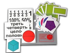 Набор для изучения простых дробей. Составление целого из частей (раздаточный) - fgospostavki.ru - Нижний Новгород