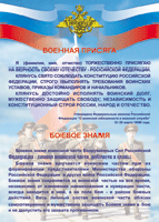 Таблица "Военная присяга. Боевое знамя" (100х140 сантиметров, винил) - fgospostavki.ru - Нижний Новгород