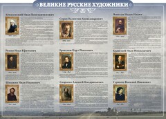 Стенд "Великие русские художники" - fgospostavki.ru - Нижний Новгород