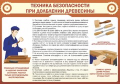 Стенд "Техника безопасности при долблении древесины" - fgospostavki.ru - Нижний Новгород