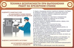 Стенд "Техника безопасности при выполнении работ на фрезерном станке" - fgospostavki.ru - Нижний Новгород