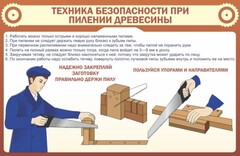 Стенд "Техника безопасности при пилении древесины" - fgospostavki.ru - Нижний Новгород