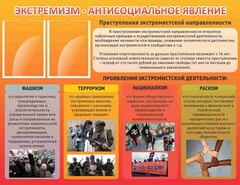 Стенд "Экстремизм-антисоциальное явление" - fgospostavki.ru - Нижний Новгород