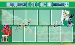 Стенд "Подготовка к ЕГЭ и ОГЭ по биологии" Вариант 2 - fgospostavki.ru - Нижний Новгород