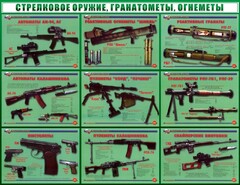 Стенд "Стрелковое оружие, гранатометы, огнеметы" Вариант 2 - fgospostavki.ru - Нижний Новгород