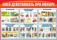 Стенд "Умей действовать при пожаре" - fgospostavki.ru - Нижний Новгород
