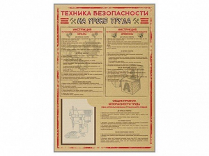 Стенд-уголок "Техника безопасности на уроках труда" - fgospostavki.ru - Нижний Новгород