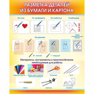 Стенд "Разметка деталей из бумаги и картона" - fgospostavki.ru - Нижний Новгород