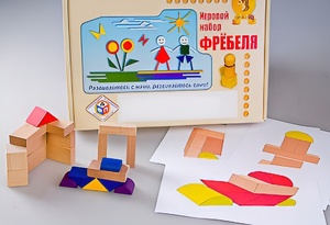 Игровой набор Фребеля "Конструктор деревянный без соединений-2" (Серия "Эксперимент") - fgospostavki.ru - Нижний Новгород