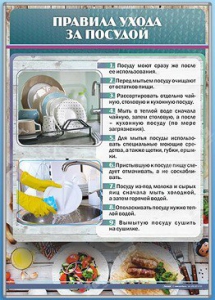 Стенд "Правила ухода за посудой" - fgospostavki.ru - Нижний Новгород