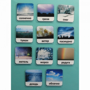 Набор карточек "Погода" (с фотографиями) - fgospostavki.ru - Нижний Новгород