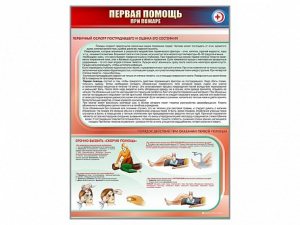 Стенд "Первая помощь при пожаре" - fgospostavki.ru - Нижний Новгород
