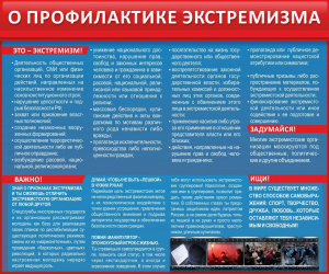 Стенд "О профилактике экстремизма" - fgospostavki.ru - Нижний Новгород