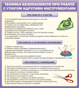 Стенд "Техника безопасности при работе с утюгом" - fgospostavki.ru - Нижний Новгород