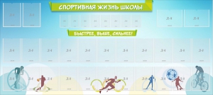Стенд "Спортивная жизнь школы" - fgospostavki.ru - Нижний Новгород