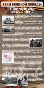 Стенд "Сталинградская битва" - fgospostavki.ru - Нижний Новгород