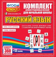 Динамические раздаточные пособия. Русский язык (комплект демонстрационных материалов). Касса букв, слогов, звуковых схем с набором интерактивных таблиц. - fgospostavki.ru - Нижний Новгород