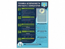 Стенд-уголок "Техника безопасности при работе на компьютере в общеобразовательных учреждениях" - fgospostavki.ru - Нижний Новгород