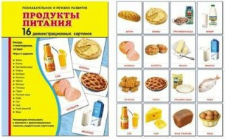 Демонстрационные карточки "Продукты питания" - fgospostavki.ru - Нижний Новгород