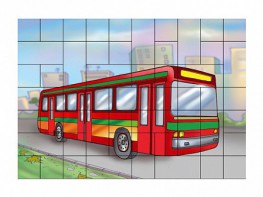 Магнитный пазл "Автобус" - fgospostavki.ru - Нижний Новгород