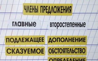 Набор магнитных карточек "Члены предложения" (фон жёлтый) - fgospostavki.ru - Нижний Новгород