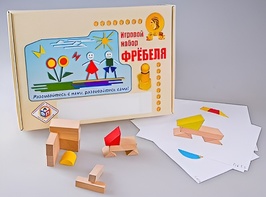 Игровой набор Фребеля "Конструктор деревянный без соединений-1" (Серия "Эксперимент") - fgospostavki.ru - Нижний Новгород