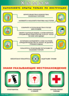 Таблица "Выполняйте опыты только по инструкции" (100х140 сантиметров, винил) - fgospostavki.ru - Нижний Новгород