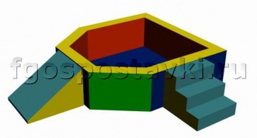 Сухой бассейн "Крепость" 1,5х1,2 метра - fgospostavki.ru - Нижний Новгород