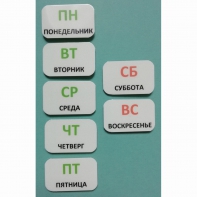 Набор карточек "Дни недели" - fgospostavki.ru - Нижний Новгород