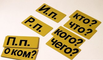 Набор магнитных карточек "Падежи" (фон жёлтый) - fgospostavki.ru - Нижний Новгород