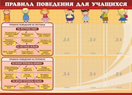 Стенд "Правила поведения для учащихся" - fgospostavki.ru - Нижний Новгород