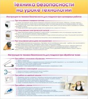 Стенд "Техника безопасности на уроке технологии" - fgospostavki.ru - Нижний Новгород